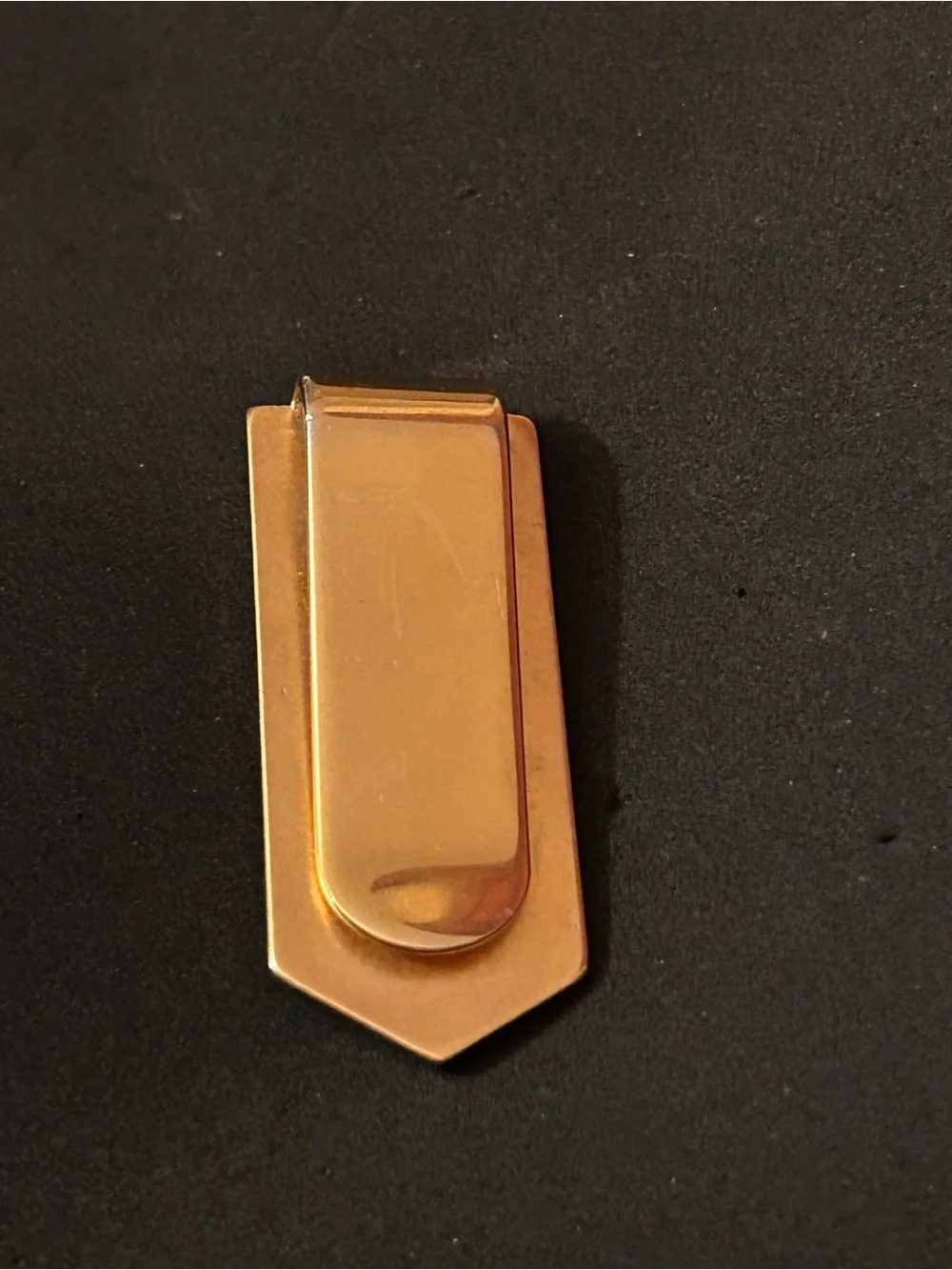 Men’s Vintage Gold Plated Money Clip with Crystal Rhinestone